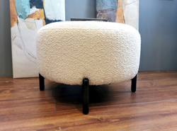 Оттоманка COBBLE buckle white