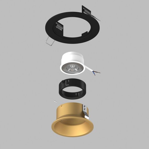 Комплект со светильником Lightstar Domino Round (214617+214603+214007) D61703BMOD