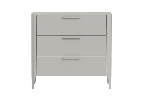 Комод Type 3 ящика ширина 90 см (серо-бежевый)