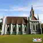 Надувной тоннель страха «Замок теней», 18×12×6,5 м