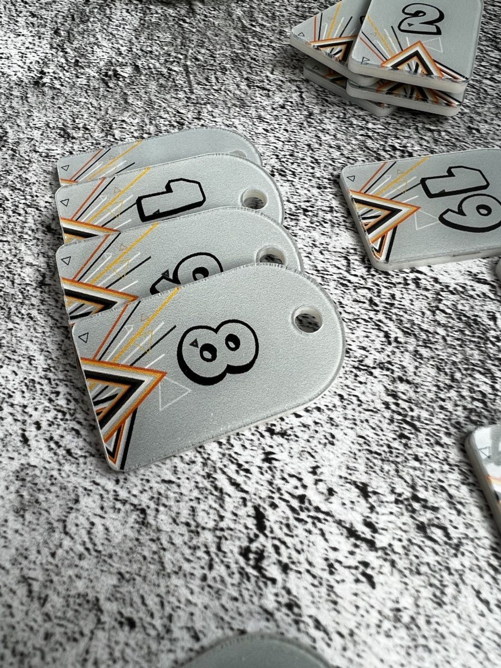 Номерки для ключей 3х5 см