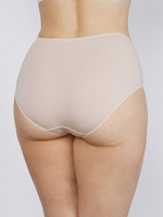 Трусы-слипы с элементами из кружевного полотна (Размер: 52) (Цвет: белый)