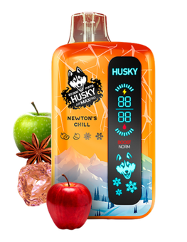 HUSKY AIR MAX PRO 20000 - Кальянное яблоко со льдом (Newtons Chill)