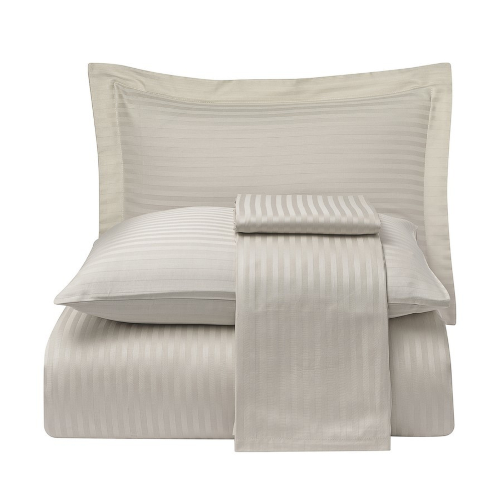 Постельное белье 1.5 спальное Tivolyo home Jaquard бежевое