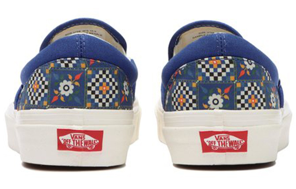 Vans Classic Slip On 98 Dx Anaheim Factory Tile Checkerboard Blue