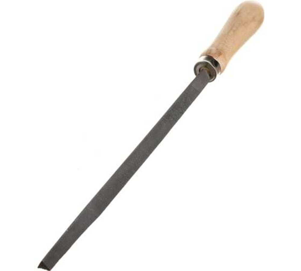 НАПИЛЬНИК СИБРТЕХ ТРЕХГРАННЫЙ ДЕРЕВ/РУЧКА 200ММ 16026