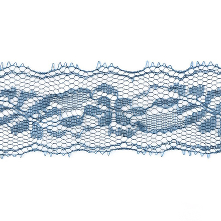 Кружево капрон. ш.3,5см. 154 т.синий