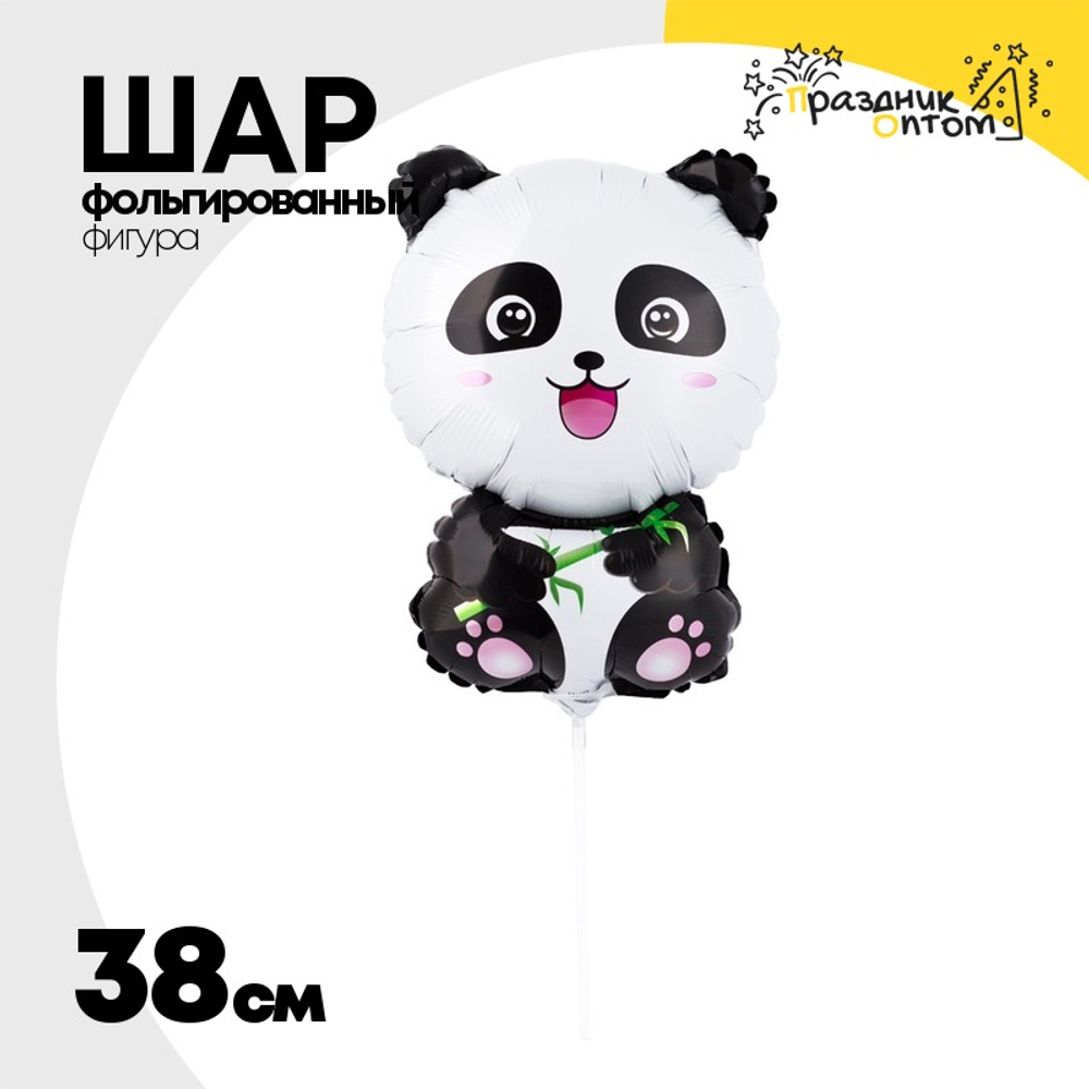 Шар Фольгированный Панда (Серебряный)