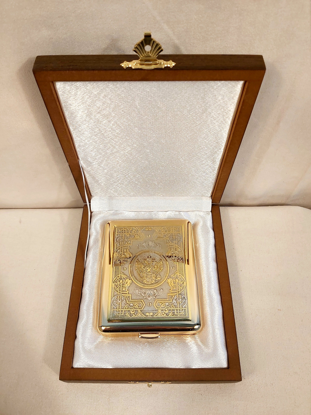 Портсигар "Герб РФ" №7