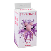 Розовое эрекционное виброколечко 3см Lola Games Emotions Minnie Light pink 4005-02Lola