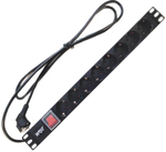 Блок розеток 19", 8 розеток W&T WT-PDU-G8