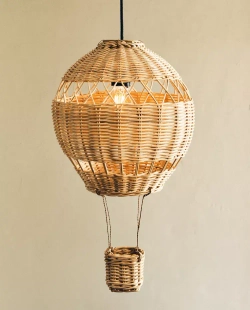 ZARA HOME Детский абажур из ротанга, светло-бежевый