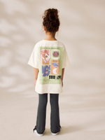 Футболка и легинсы-клеш в комплекте для девочки Next AM0-166, Белый, Черный