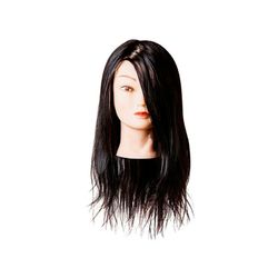 Голова учебная 40-45см брюнет 100% натуральные волосы