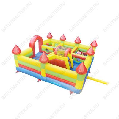 Коммерческий надувной батут "Красочный дворец" 6*6*2,5 м