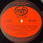 The Carpenters ‎– Ticket To Ride (Англия 1978г.)