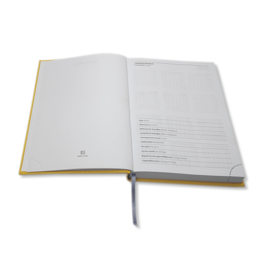 Ежедневник Lediberg Delhi жёлтый