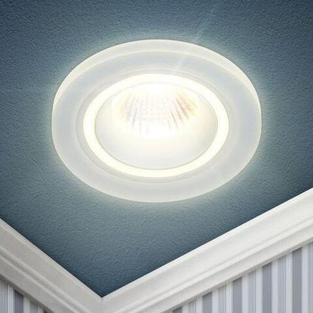 Светильник встраиваемый декоративный DK90 WH MR16/GU5.3 бел. Эра Б0054358