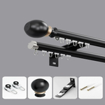 Бесшумный карниз для штор, алюминиевый, крючковый