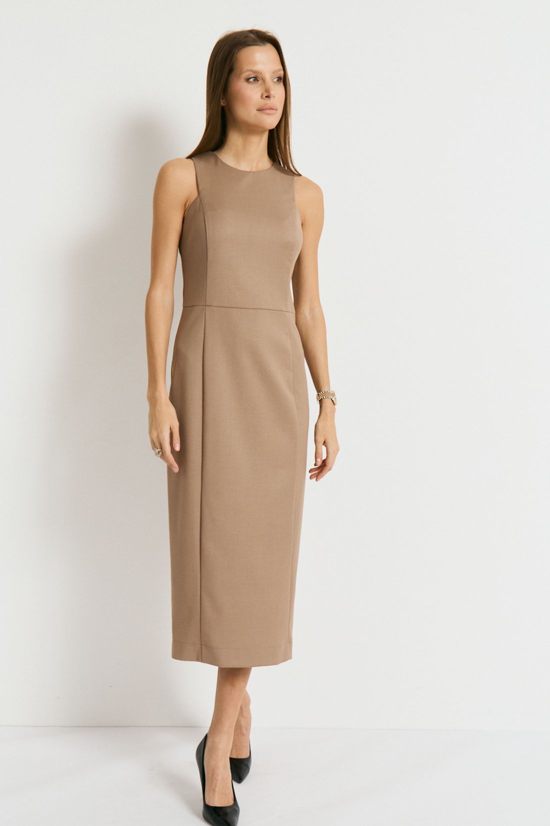 Платье R1077 бежевый / 42