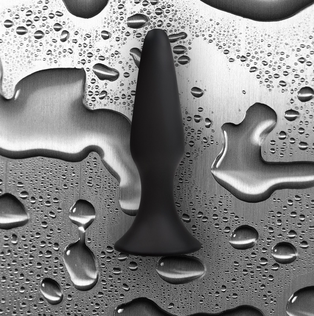 Большая черная анальная пробка Renegade Sliders Large - 15,2 см.