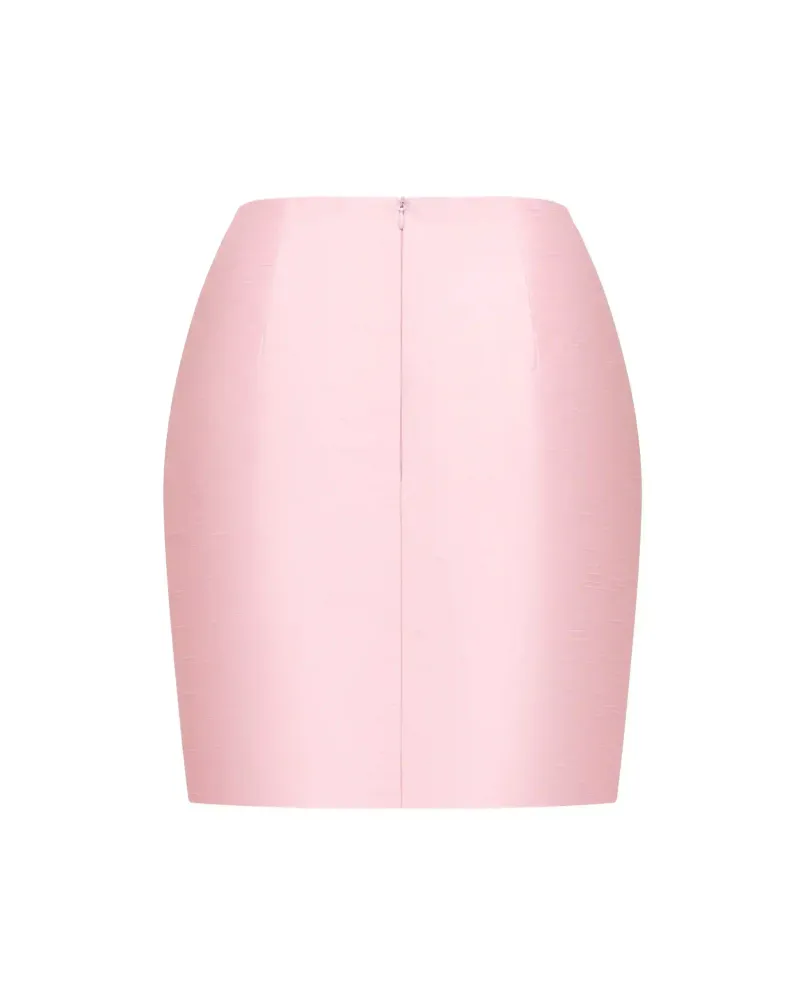 Loreen no frill, юбка мини из розовой тафты