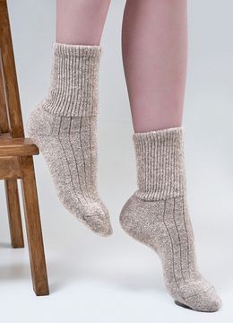 Носки из 100% монгольской шерсти Серые