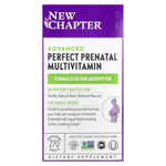 New Chapter, Advanced Perfect Prenatal ™, мультивитамины, 270 вегетарианских таблеток