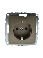 Розетка 1-я с з/к бронза