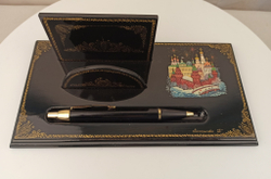 Визитница настольная с ручкой "Москва" №2