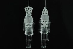 Украшение "Щелкунчик" цвет серебро,2 вида,цена за 1 шт.15 см, (150094)