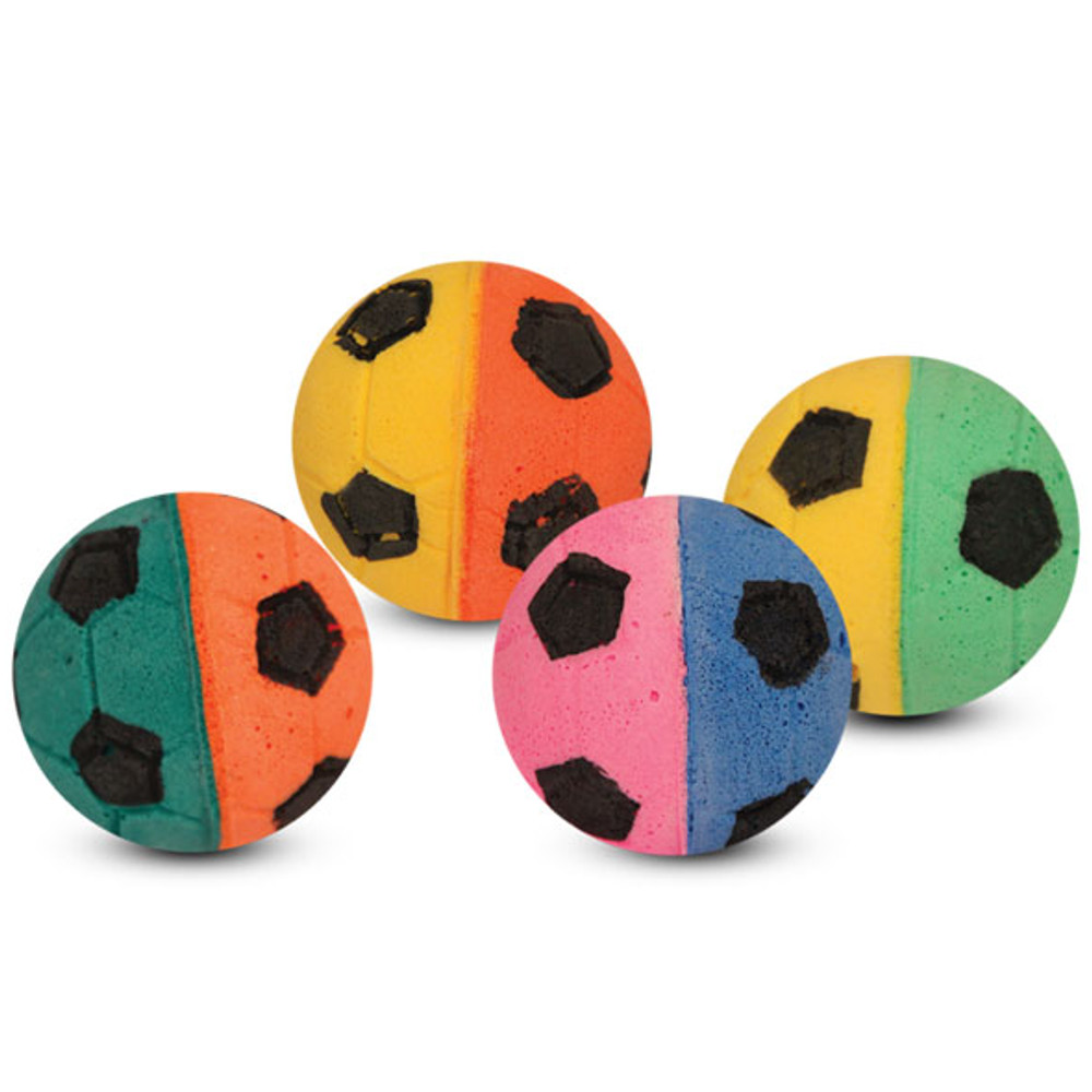 Игрушка для кошек "мяч футбольный", d40мм (уп.4шт.), triol