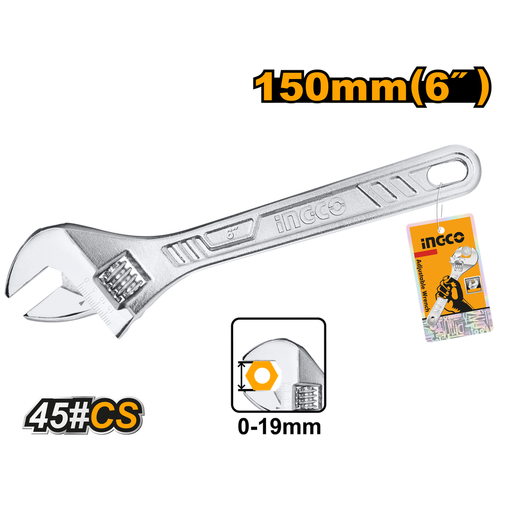 Ключ разводной 150 мм (0-19.2мм)