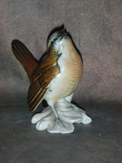 Статуэтка. Фарфор. Птица Крапивник. Karl ENS. Германия