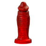 Силиконовый вибратор 20см ToyFa Black&Red Monster Saur