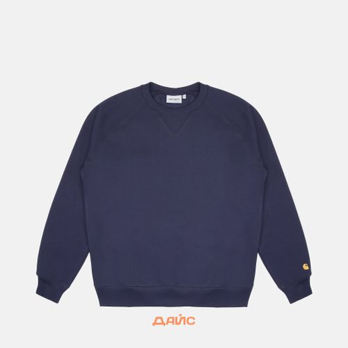 Толстовка мужская Carhartt WIP Chase Sweatshirt  артикул:I033660_dark_navy - купить в магазине Дайс