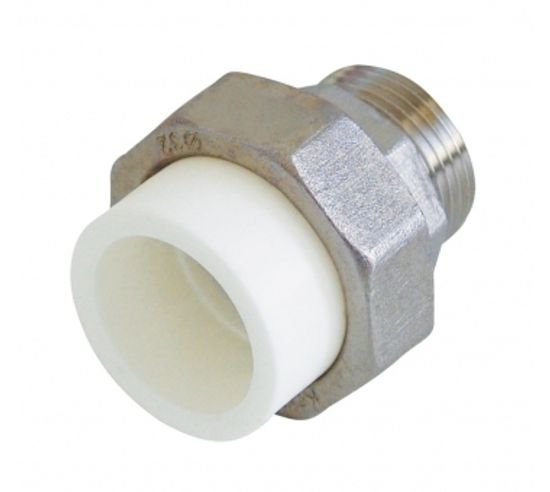 Муфта разъемная комбинированная Kalde ECO 32х1" НР наружная резьба 3272-tum-321000