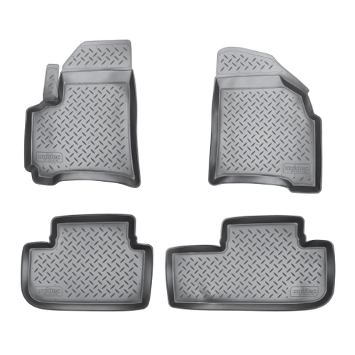 Ковры в салон Norplast/Unidec для Chevrolet Rezzo (2004-2008)Полиуретан,Черный, арт.NPL-Po-12-26