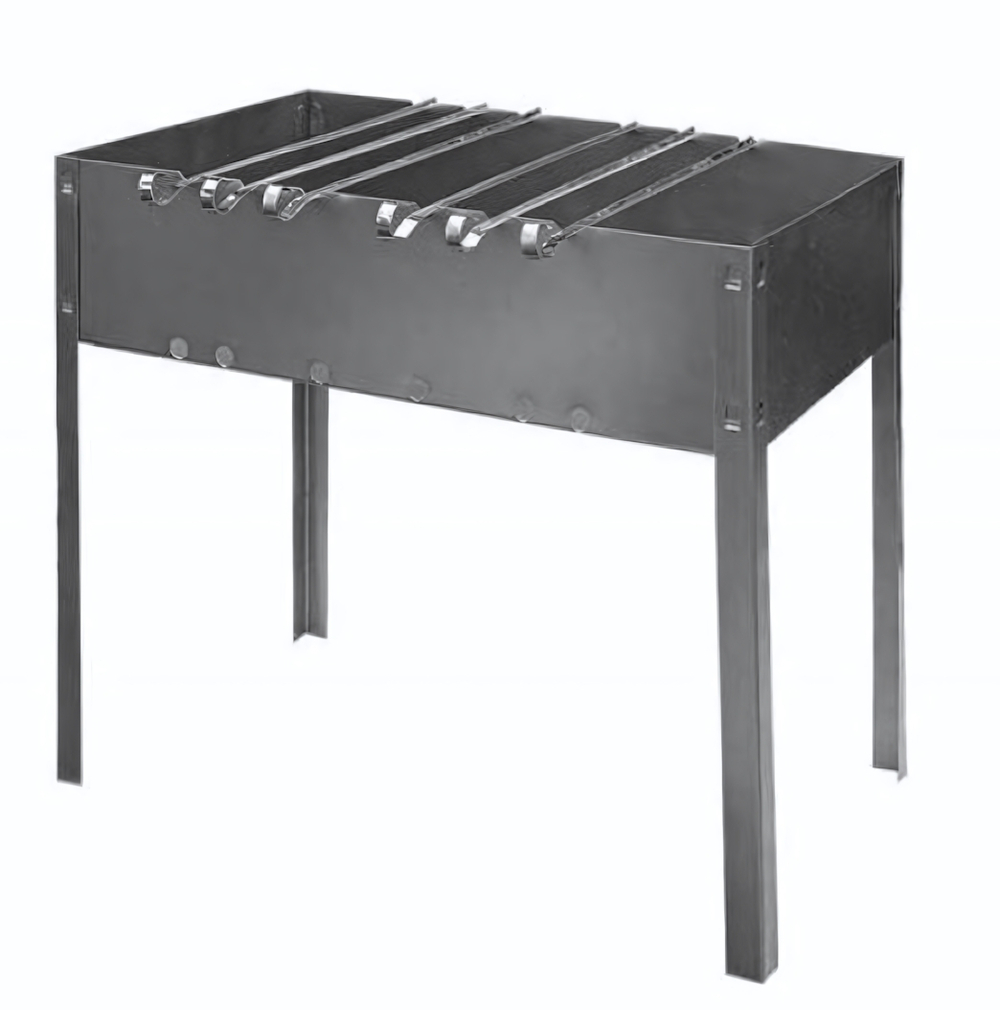 Мангал «Стандарт» 6 шампуров (коробка, 500х300х500*0,4-0,5 мм