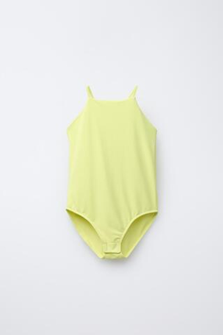 ZARA ОДНОТОННОЕ БОДИ, ЛАЙМОВЫЙ