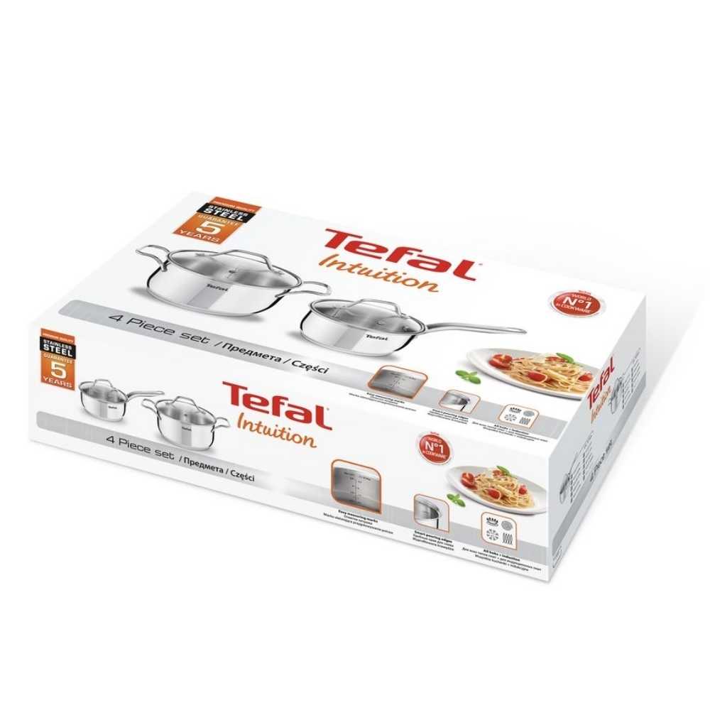 Набор посуды Tefal Intuition 4 предмета 1,3/2,9л 16/20см A702S474