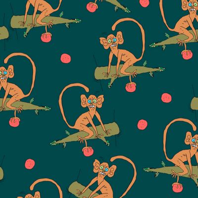 Мартышка и фрукт