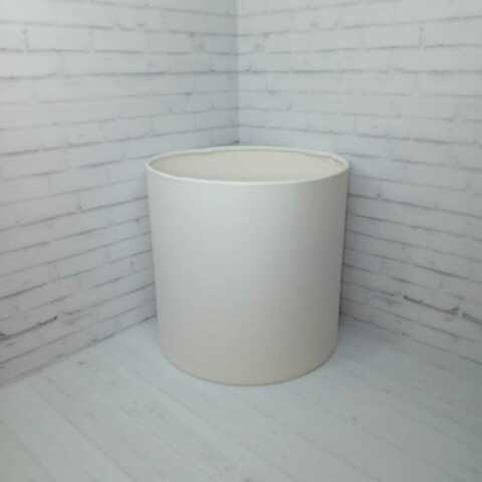 Коробка БЕЗ КРЫШКИ 16*16 БЕЛЫЙ ЛЕН МАТОВАЯ