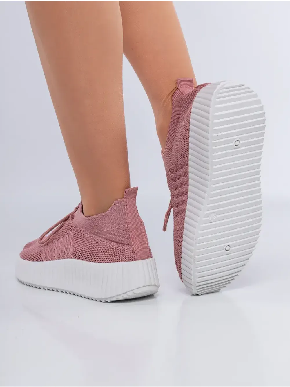 Слипоны на высокой подошве мокасины летние текстильные