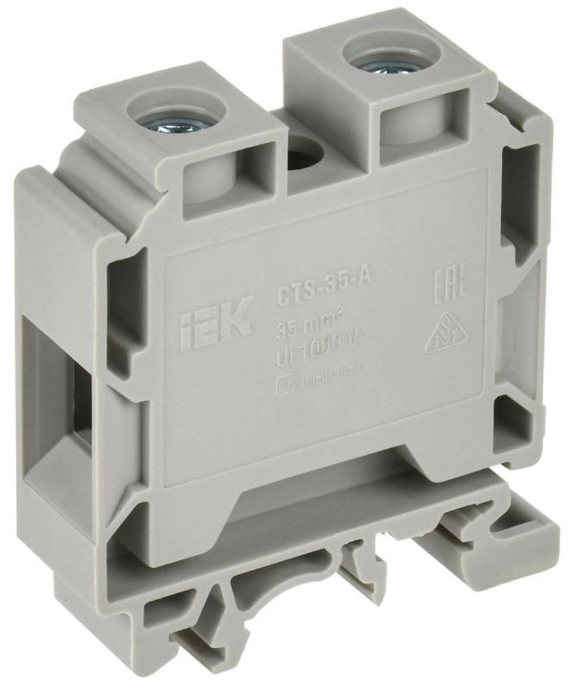 Колодка клеммная CTS с шестигранником 35кв.мм сер. IEK YCT10-01-K03-035