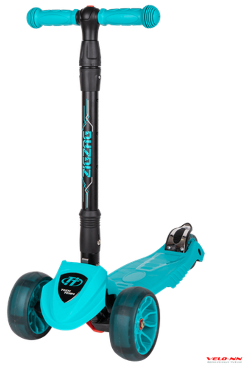 Самокат Tech Team  ZigZag бирюзовый