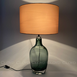 Настольная лампа Cloyd FOAM T1 / выс. 65 см - хром - зелен. стекло (арт.30102)