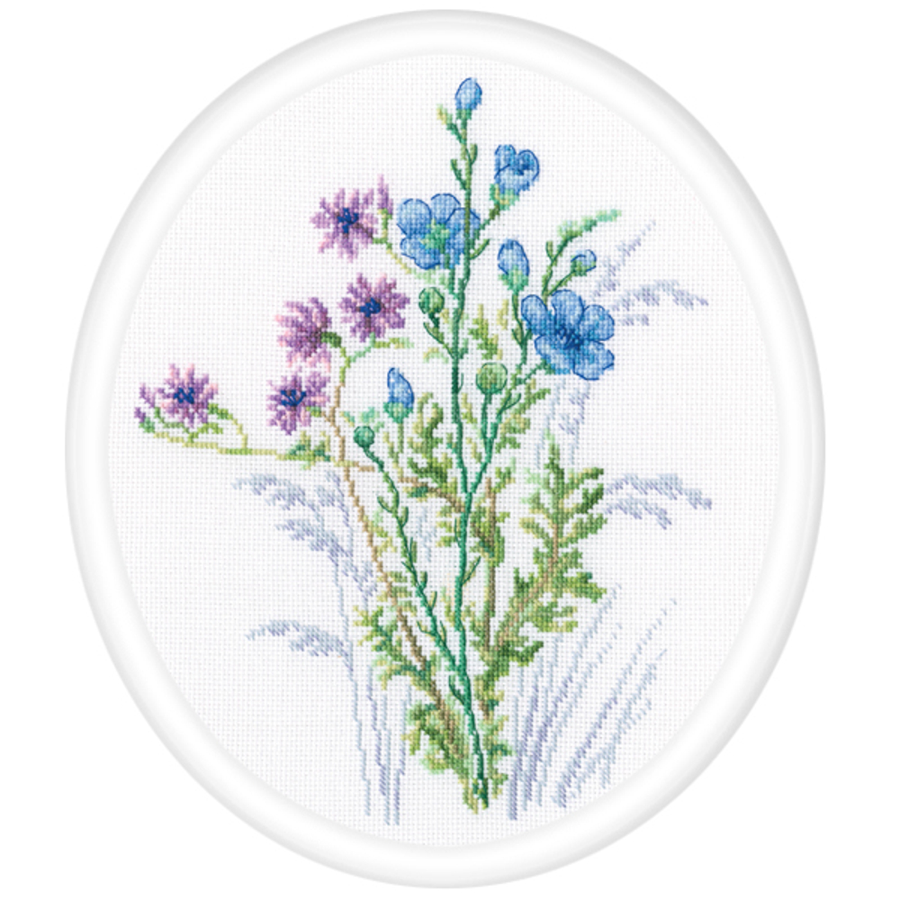 Название по-английски:	¶Название по-русски:	Разноцветы¶Размер кадра, см:	19*24¶Тип канвы, каунт:	Аид