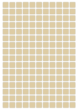 Виниловые наклейки для маркировки Policomprint М14, 10х10 мм. 176 шт.