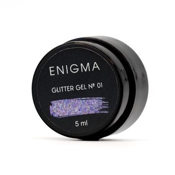Глиттер гель Enigma №01